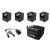 EUROLITE Set 4x AKKU UP-1 + SB-4 Soft Bag + QuickDMX Wireless Transmitter