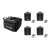 EUROLITE Set 4x AKKU TL-3 QuickDMX + Soft Bag