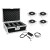 EUROLITE Set 4x AKKU IP Flat Light 1 chrome + Case + Charger