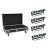 EUROLITE Set 4x AKKU Bar-6 QCL + Flightcase with charging function