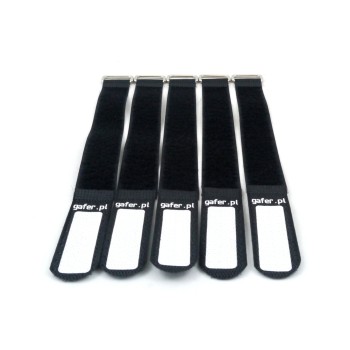 GAFER.PL Tie Straps 25x260mm 5 Pieces Black