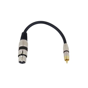 OMNITRONIC Adapter Cable XLR(F)/RCA(M) 0.2m bk