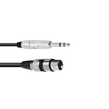 OMNITRONIC Adapter Cable XLR(F)/Jack stereo 2m bk