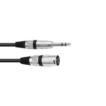 OMNITRONIC Adapter Cable XLR(M)/Jack stereo 0.9m bk