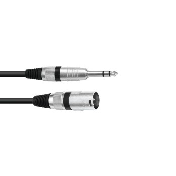 OMNITRONIC Adapter Cable XLR(M)/Jack stereo 5m bk