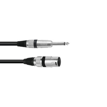 OMNITRONIC Adapter Cable XLR(M)/Jack mono 10m bk